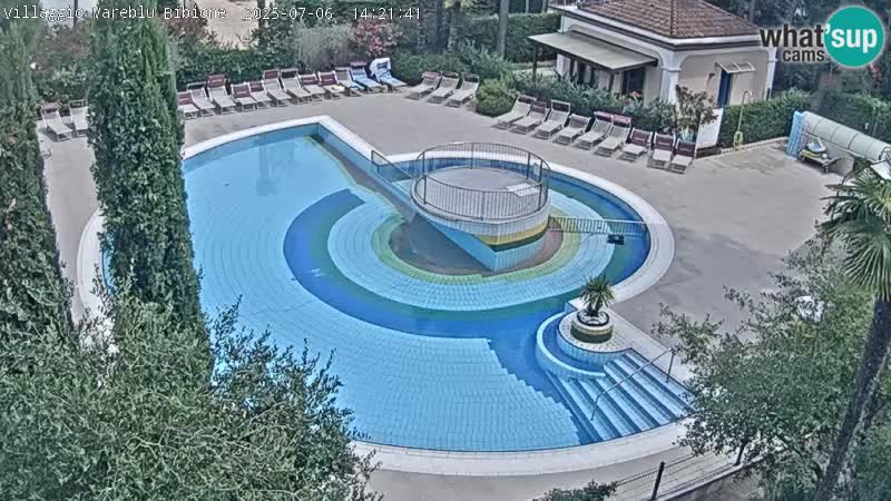 Piscina Villaggio Mare Blu webcam LIVE Bibione Pineda – Italia