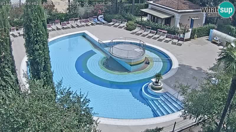 Villaggio Mare Blu piscine LIVE webcam Bibione Pineda – Italie
