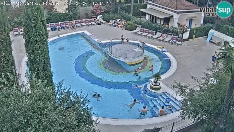 Villaggio Mare Blu pool LIVE webcam Bibione Pineda – Italy