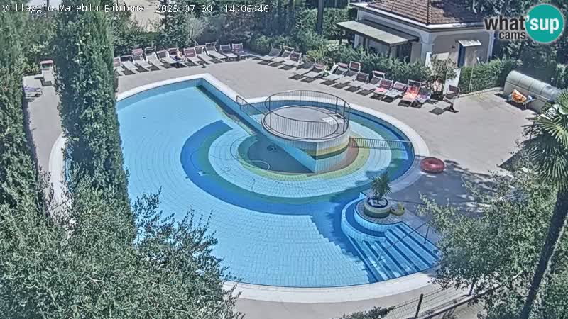 Piscina Villaggio Mare Blu webcam LIVE Bibione Pineda – Italia