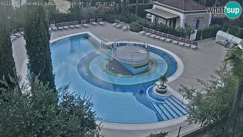 Piscina Villaggio Mare Blu webcam LIVE Bibione Pineda – Italia