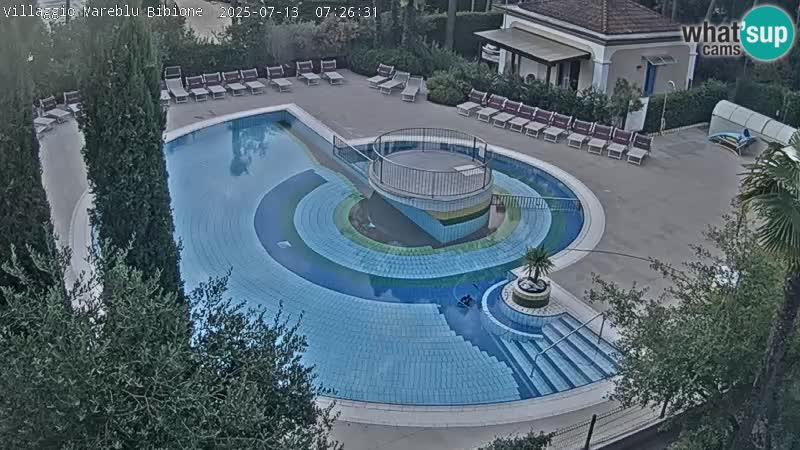 Villaggio Mare Blu bazen Spletna kamera V živo Bibione Pineda – Italija