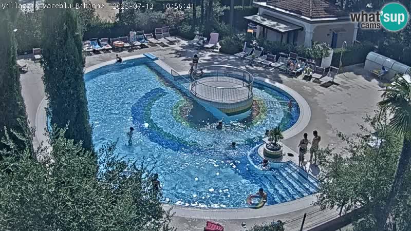 Villaggio Mare Blu piscine LIVE webcam Bibione Pineda – Italie