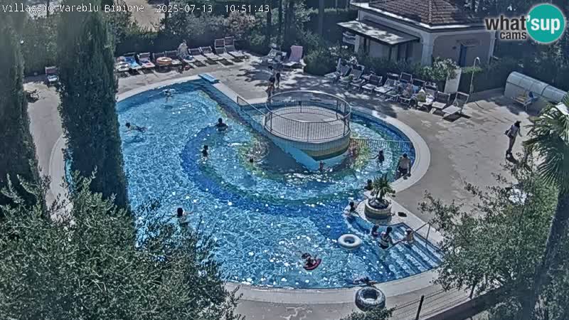 Villaggio Mare Blu piscine LIVE webcam Bibione Pineda – Italie