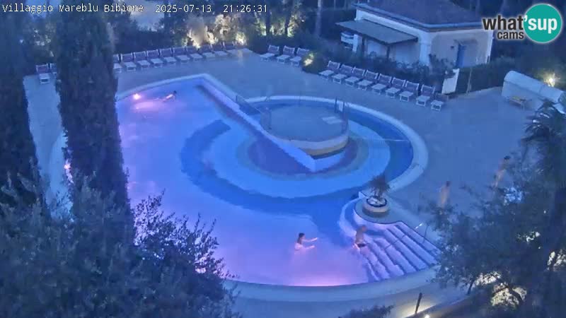 Villaggio Mare Blu piscine LIVE webcam Bibione Pineda – Italie