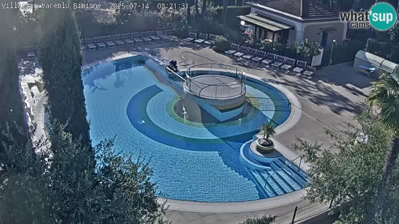 Villaggio Mare Blu pool LIVE webcam Bibione Pineda – Italy