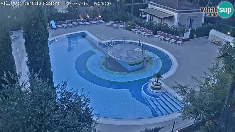 Villaggio Mare Blu pool LIVE webcam Bibione Pineda – Italy