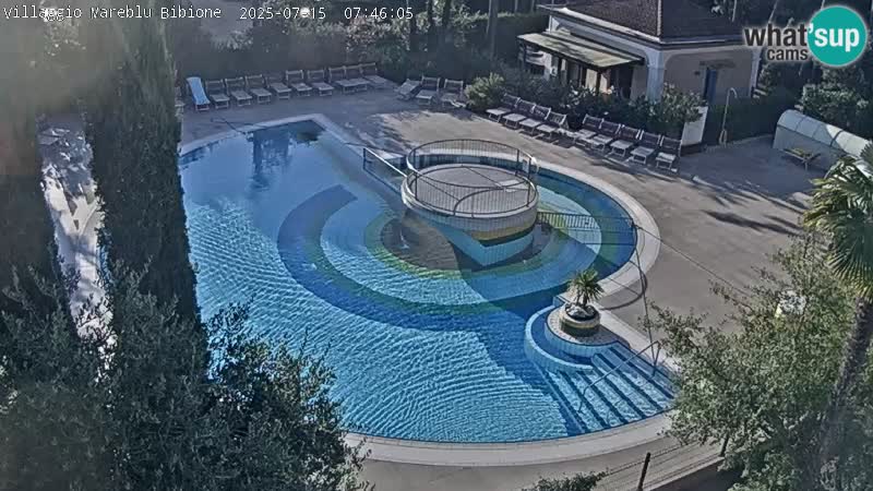 Villaggio Mare Blu bazen Spletna kamera V živo Bibione Pineda – Italija