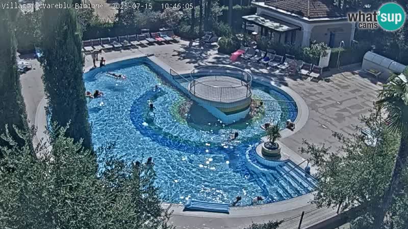 Villaggio Mare Blu pool LIVE webcam Bibione Pineda – Italy