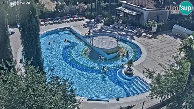 Villaggio Mare Blu pool LIVE webcam Bibione Pineda – Italy