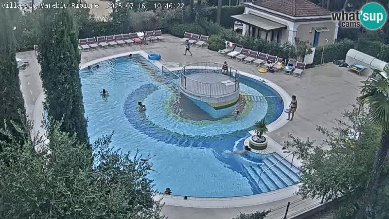 Villaggio Mare Blu pool LIVE webcam Bibione Pineda – Italy