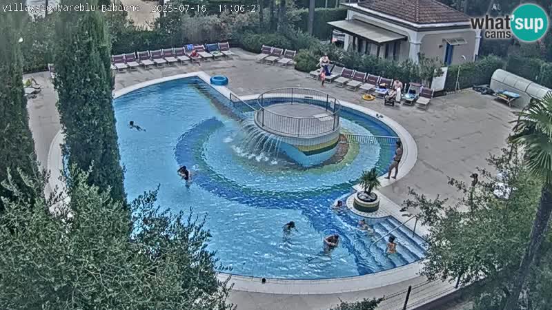 Piscina Villaggio Mare Blu EN VIVO webcam Bibione Pineda – Italia