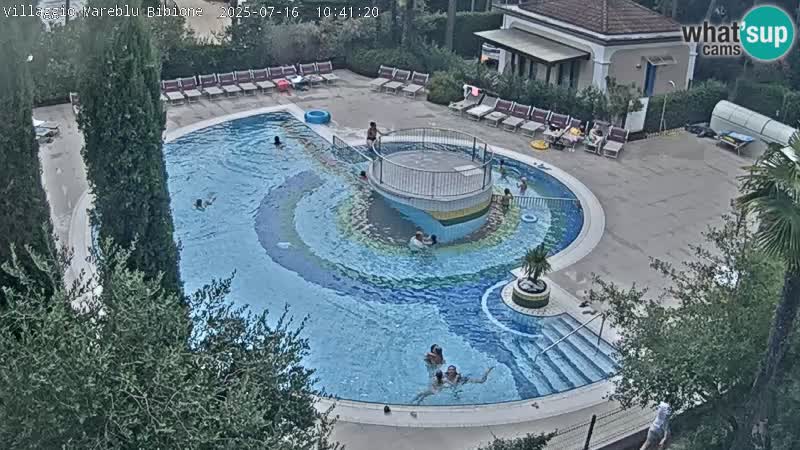Villaggio Mare Blu piscine LIVE webcam Bibione Pineda – Italie