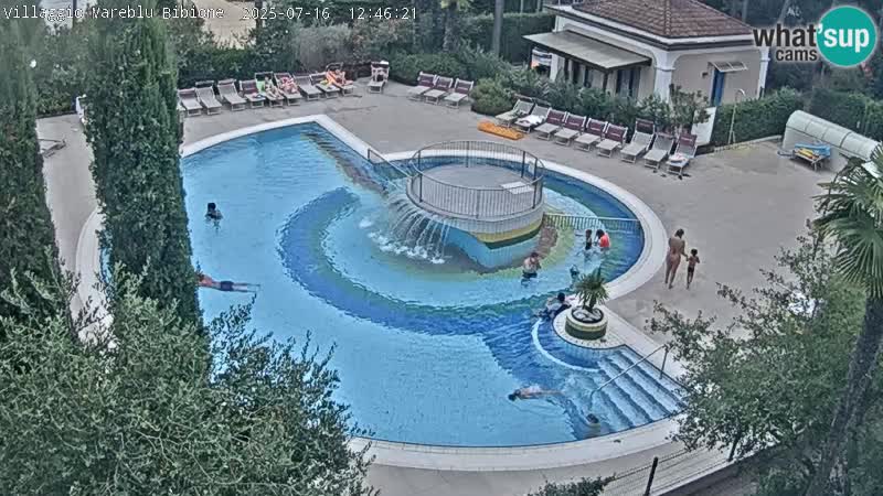 Piscina Villaggio Mare Blu EN VIVO webcam Bibione Pineda – Italia