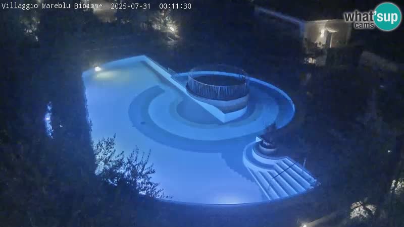 Villaggio Mare Blu bazen UŽIVO web kamera Bibione Pineda – Italija