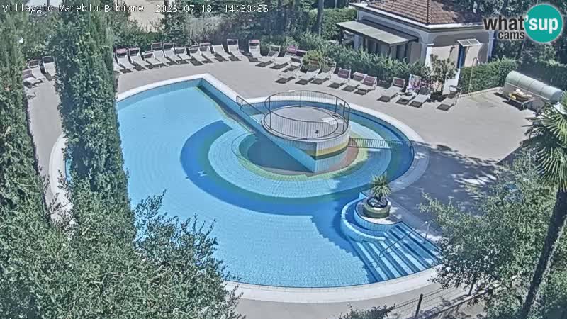 Piscina Villaggio Mare Blu EN VIVO webcam Bibione Pineda – Italia