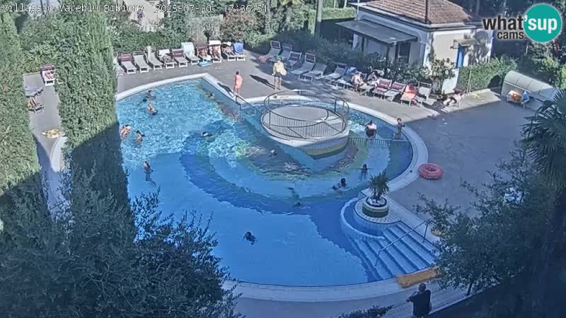 Piscina Villaggio Mare Blu webcam LIVE Bibione Pineda – Italia