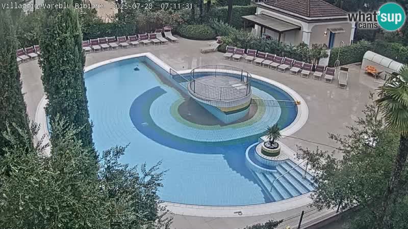 Villaggio Mare Blu pool LIVE webcam Bibione Pineda – Italy