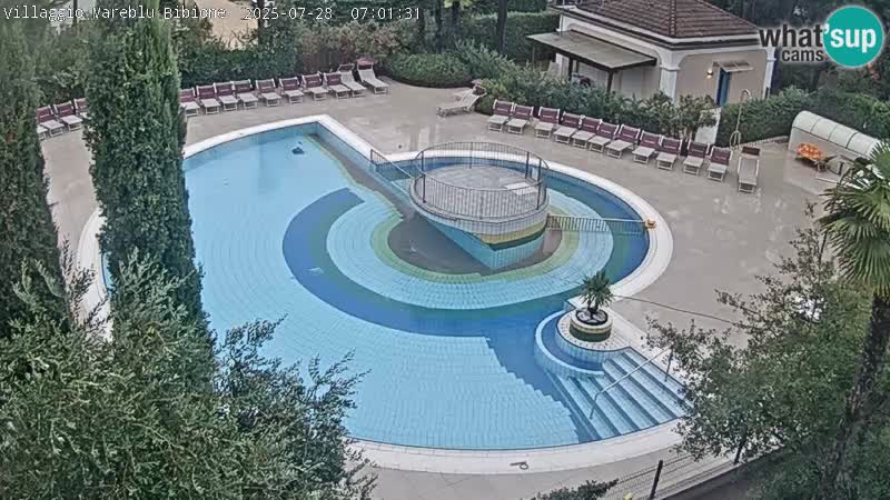 Piscina Villaggio Mare Blu webcam LIVE Bibione Pineda – Italia