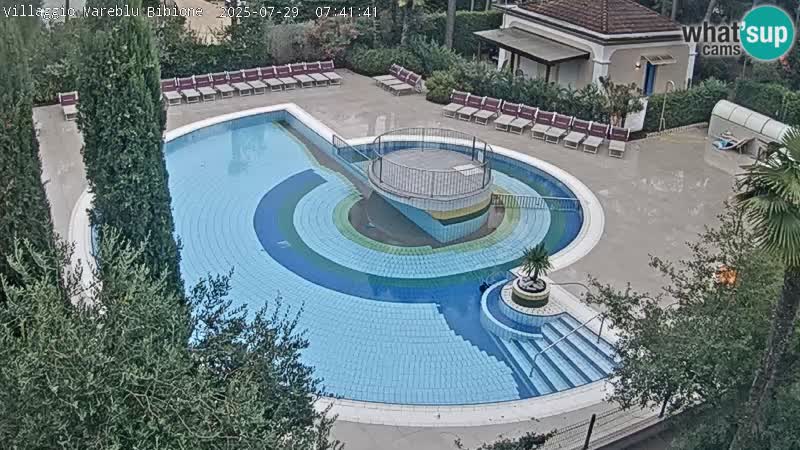 Piscina Villaggio Mare Blu webcam LIVE Bibione Pineda – Italia