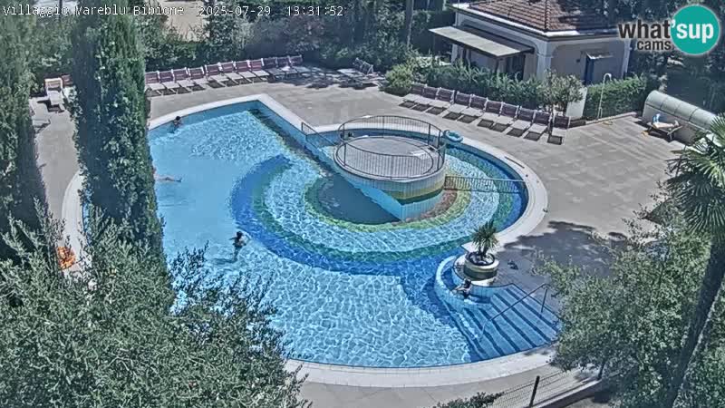 Piscina Villaggio Mare Blu webcam LIVE Bibione Pineda – Italia