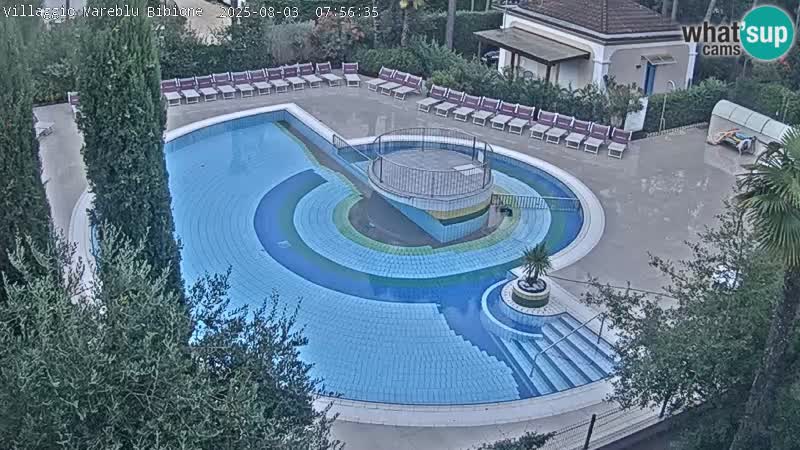 Villaggio Mare Blu pool LIVE webcam Bibione Pineda – Italy