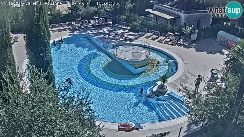 Piscina Villaggio Mare Blu EN VIVO webcam Bibione Pineda – Italia