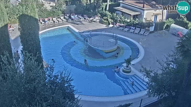 Villaggio Mare Blu bazen Spletna kamera V živo Bibione Pineda – Italija