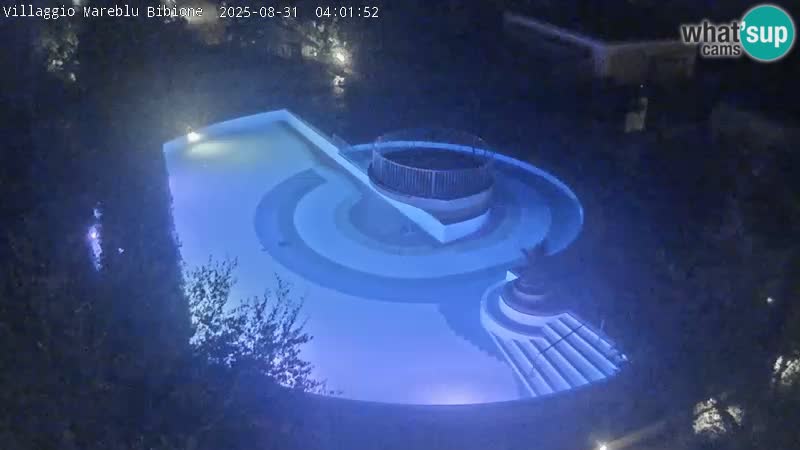 Villaggio Mare Blu bazen UŽIVO web kamera Bibione Pineda – Italija