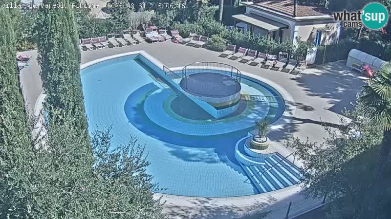 Piscina Villaggio Mare Blu EN VIVO webcam Bibione Pineda – Italia