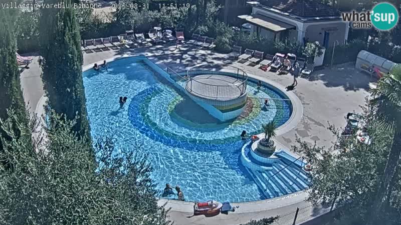 Piscina Villaggio Mare Blu webcam LIVE Bibione Pineda – Italia