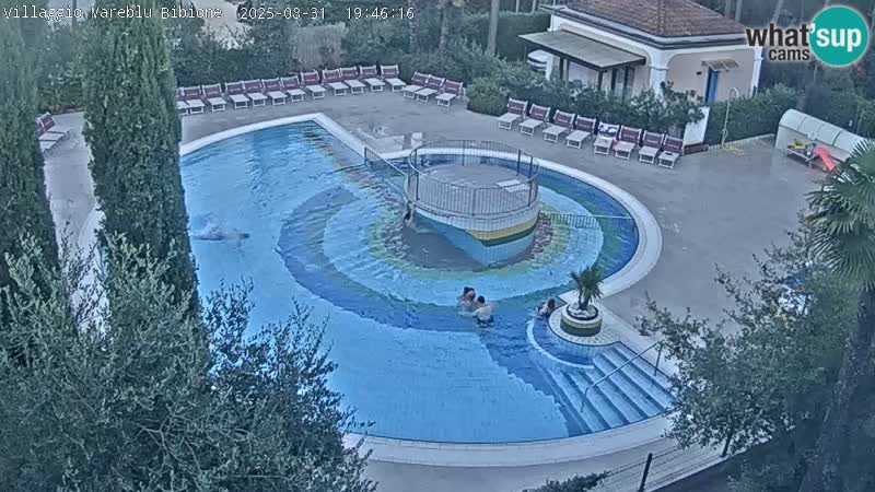 Villaggio Mare Blu pool LIVE webcam Bibione Pineda – Italy