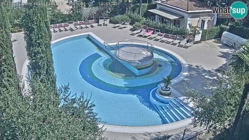 Villaggio Mare Blu pool LIVE webcam Bibione Pineda – Italy