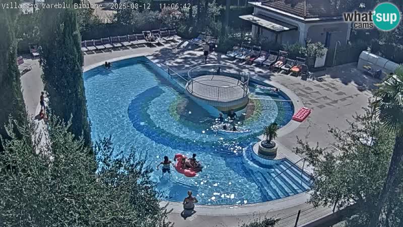 Piscina Villaggio Mare Blu webcam LIVE Bibione Pineda – Italia