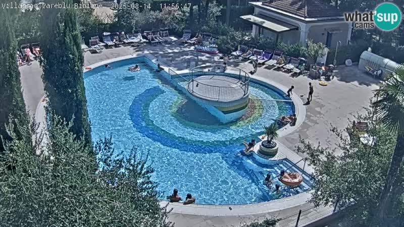 Villaggio Mare Blu piscine LIVE webcam Bibione Pineda – Italie