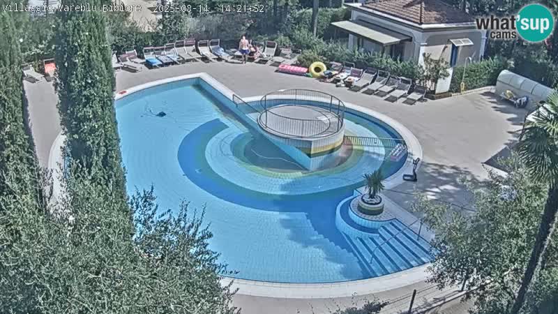 Piscina Villaggio Mare Blu EN VIVO webcam Bibione Pineda – Italia