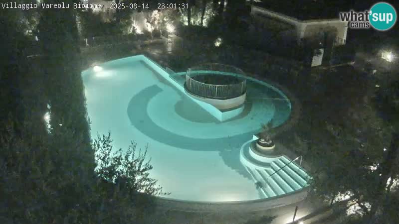 Villaggio Mare Blu bazen Spletna kamera V živo Bibione Pineda – Italija
