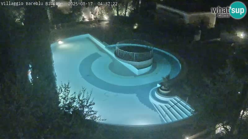 Villaggio Mare Blu bazen Spletna kamera V živo Bibione Pineda – Italija
