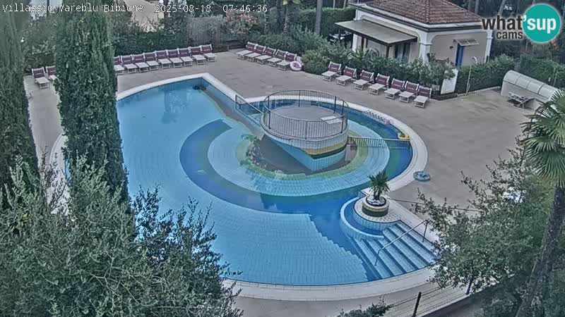 Villaggio Mare Blu pool LIVE webcam Bibione Pineda – Italy