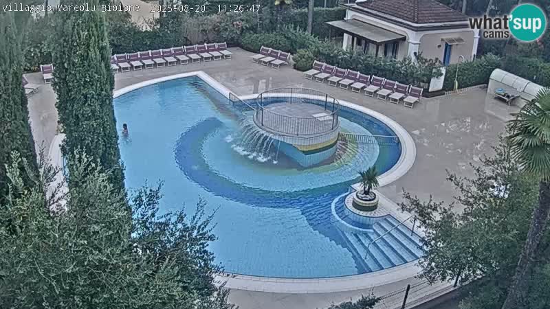 Villaggio Mare Blu piscine LIVE webcam Bibione Pineda – Italie