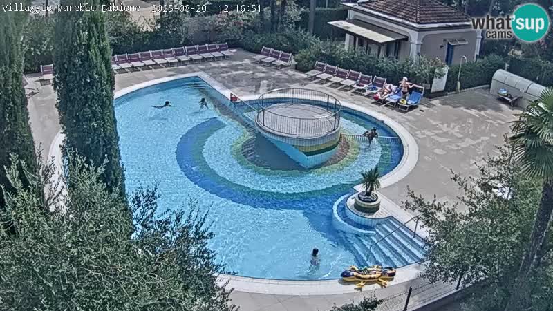 Villaggio Mare Blu piscine LIVE webcam Bibione Pineda – Italie