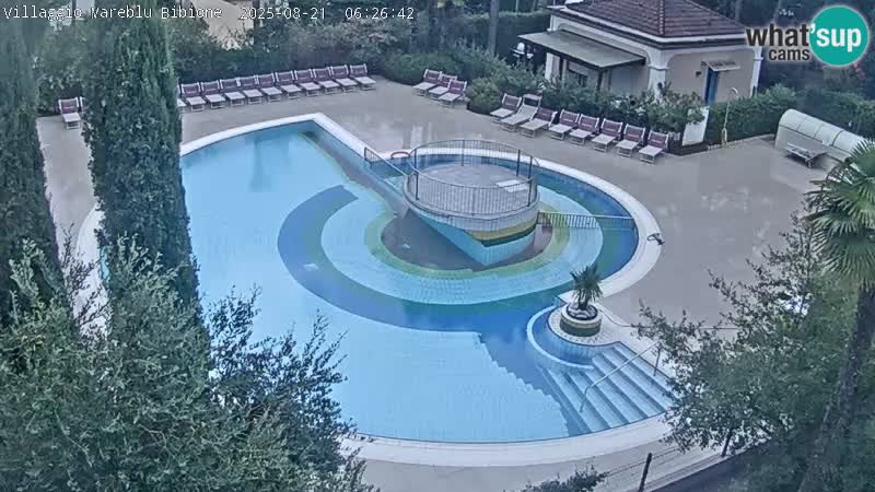 Villaggio Mare Blu bazen Spletna kamera V živo Bibione Pineda – Italija