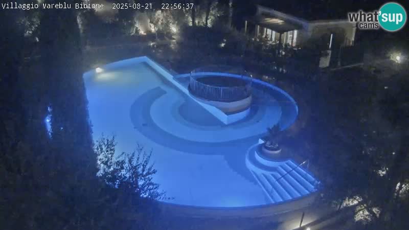Villaggio Mare Blu bazen UŽIVO web kamera Bibione Pineda – Italija