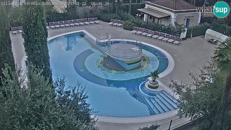 Piscina Villaggio Mare Blu webcam LIVE Bibione Pineda – Italia
