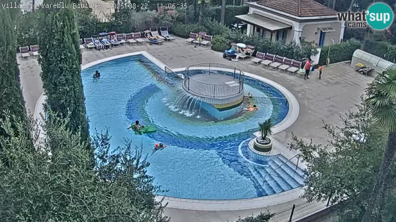 Villaggio Mare Blu pool LIVE webcam Bibione Pineda – Italy