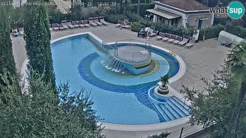 Piscina Villaggio Mare Blu webcam LIVE Bibione Pineda – Italia
