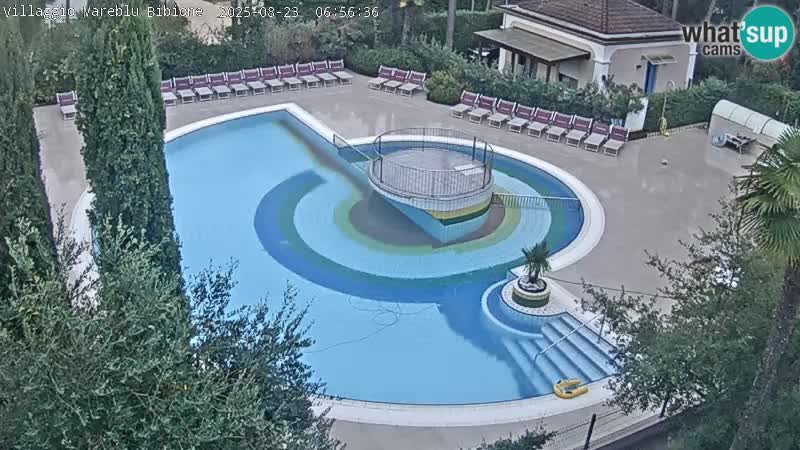 Piscina Villaggio Mare Blu webcam LIVE Bibione Pineda – Italia