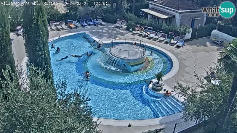 Piscina Villaggio Mare Blu EN VIVO webcam Bibione Pineda – Italia
