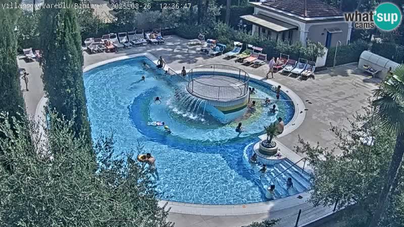 Piscina Villaggio Mare Blu webcam LIVE Bibione Pineda – Italia