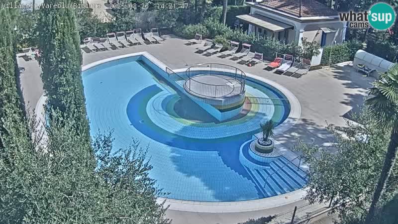 Villaggio Mare Blu piscine LIVE webcam Bibione Pineda – Italie